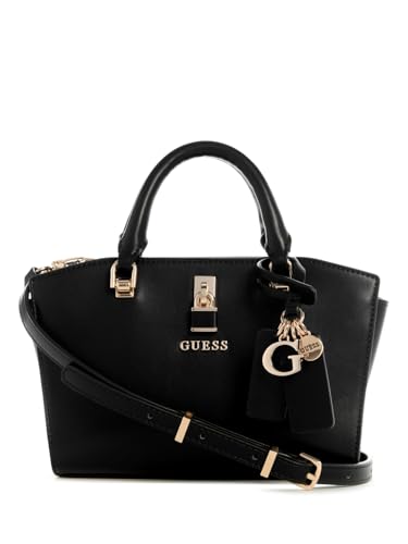 GUESS Mini bolsa Queensland, Preto, One Size