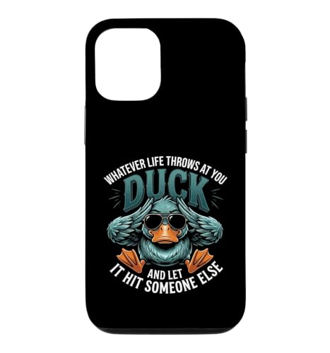 Whatever Life Throws At You Duck Humor Funny Duck Sarcastic �X�}�z�P�[�X iPhone 12/12 Pro �p