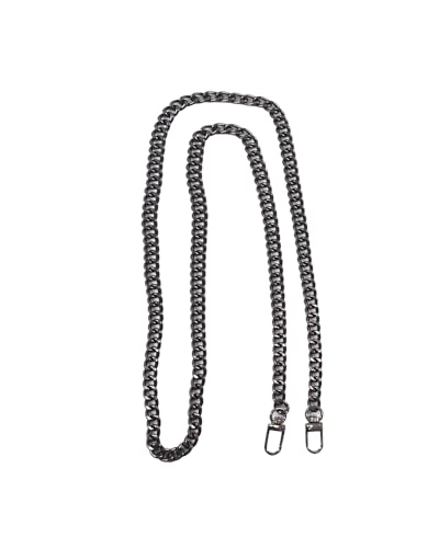 ALCA DE METAL CORRENTE FINA para bolsas - CIRCULO - 120cm (30-Preto)