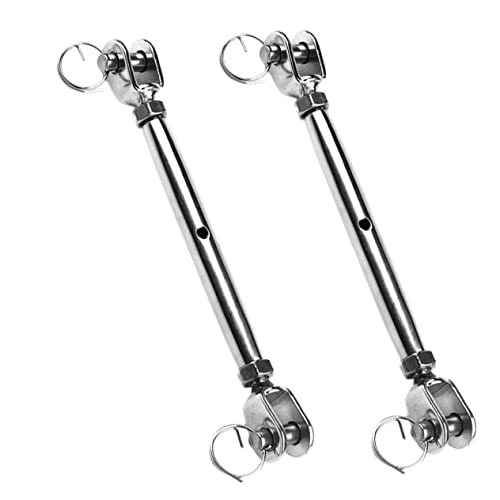 Luxshiny 2pcs Tensores de Acero Inoxidable para Cables de Tensión miniatura 1