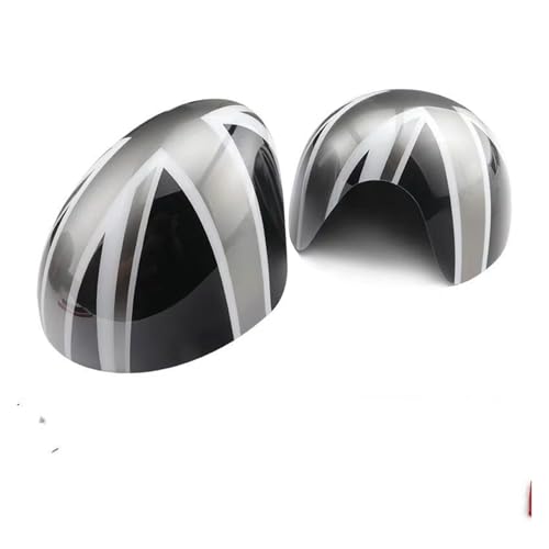 O~[ For Mini For Cooper S Clubman Countryman Paceman R56 2 For Pcs Door Rear View Mirror Covers Stickers Car-styling(5,Power f