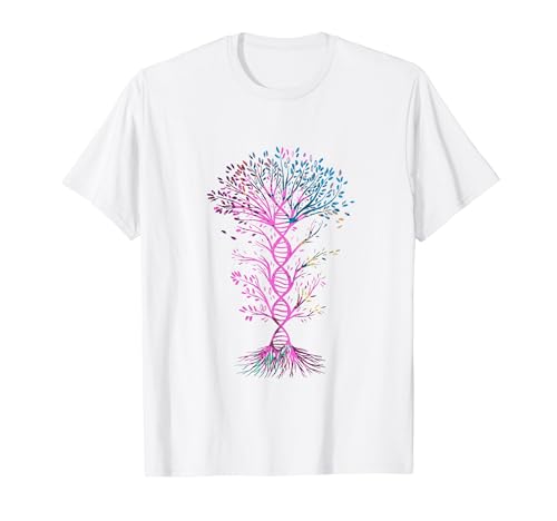 Chakra Arbre de Vie ADN Mandala Zen Yoga Om Symbole Bouddhisme T-Shirt