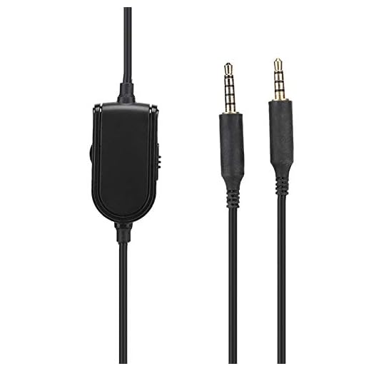 Cabo de áudio A10 para fone de ouvido, 2 m, 3,5 mm, cabo de áudio de substituição para fone de ouvido Astro A10/A40 com ajuste