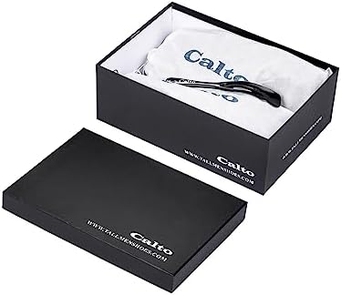 CALTO Men's Invisible Height Increasing Elevator Shoes - Black Patent Leather Review | Image 5