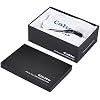 CALTO Men's Invisible Height Increasing Elevator Shoes - Black Patent Leather Lace-up Formal Dress Oxfords - 3 Inches Taller - Y3270- Size 6 D(M) US