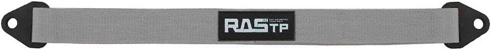 RASTP Limit Strap, Premium Quad Wrap Limit Strap Car Hauler Axle Straps Truck Wrecker Wheel Tie Down Strap with 10,000 Lb Webbing Strength (26 Inch, Gray)