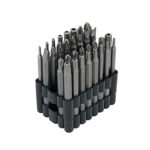 Neilsen CT2875 32pc Security Bit Set - 75mm Long | Types: Hex, Phillips, Pozidriv, Slotted, Spanner, Star, Torq, Tri-Wing, Bits