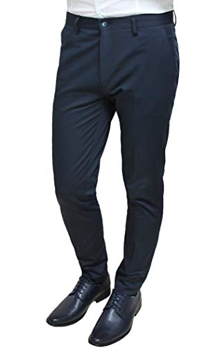 Class Sartoriale Pantaloni Uomo Blu Scuro Slim Fit...