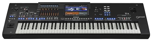 Image of Yamaha 76-Key Flagship Arranger Keyboard, Voice and Style Library, Chord Looper, 9-Inch Touch Screen GENOS2 | 76-Key Fsx with Aftertouch, 1, 991 Voices and 800 Styles, Chord Looper, USB Audio, Bluetooth