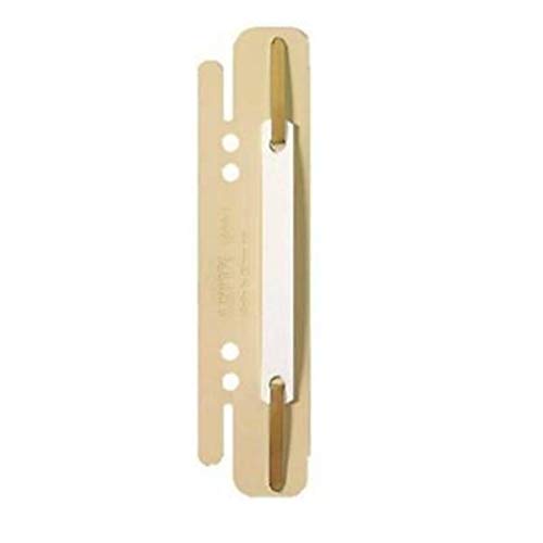 Esselte Leitz 6130-00-12 Einsteck-Heftstreifen aus PVC-Hartfolie, 25 Stück, sand