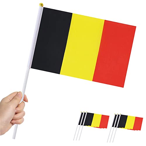 20 piezas Bandera de Bélgica con la mano - Copa del Mundo 2022 Cover
