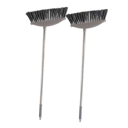 PRETYZOOM 2 Piezas Escoba De Limpieza Doméstica Escoba De Mango Basura Habitaciones con Mango De Material Resistente para Equipo De Limpieza del Hogar