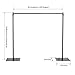 Balsa Circle 10 feet x 10 feet Heavy Duty Backdrop Stand Kit with Steel Base - Wedding Background Support System for Photography