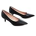 Stunner Women's Classic Fashion Pointed Toe Low Heel Dress Pumps Shoes Black 43(9.5)