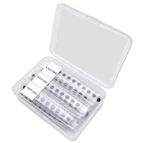 image for VANXY 200Pcs 20Values 1UH - 2.2MH CD43 Wire Wound SMD Power Inductor A