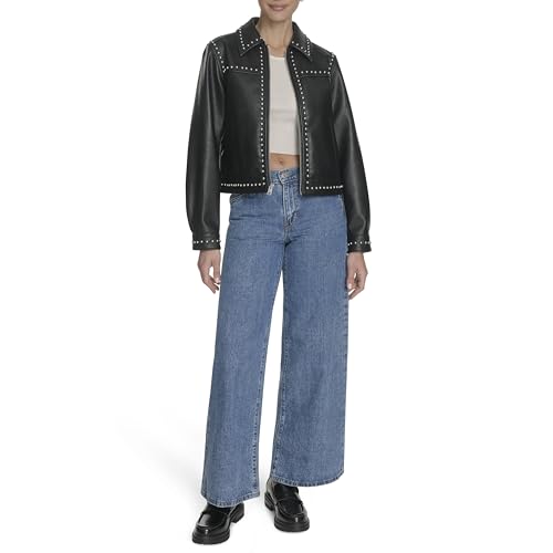 Levi's Women's Faux Leather Studded Jacket2