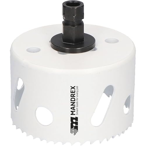 Mandrex Lochsäge SpeedxCut Schnitttiefe 45mm hocheffiziente Bohrkrone ø 79mm - flüssiges Bohren bei weniger Druck
