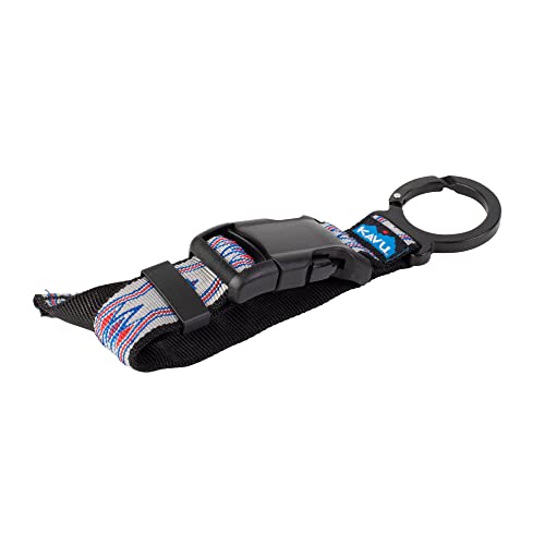 Image of KAVU Skeena Extension Strap With Buckle and Carabiner - Elastic Backpack Luggage -Americana