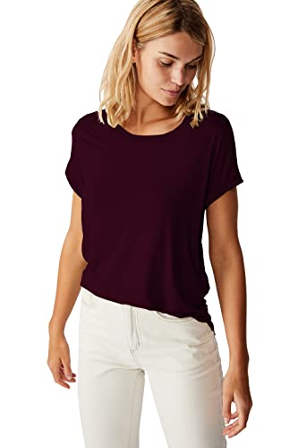 Image of Fabricorn Stylish Plain Up and Down Cotton Tshirt for Women