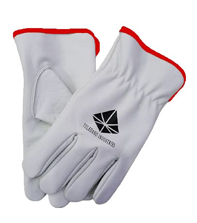 Toledano Industries 12 Pair Premium Cut Leather Work Gloves