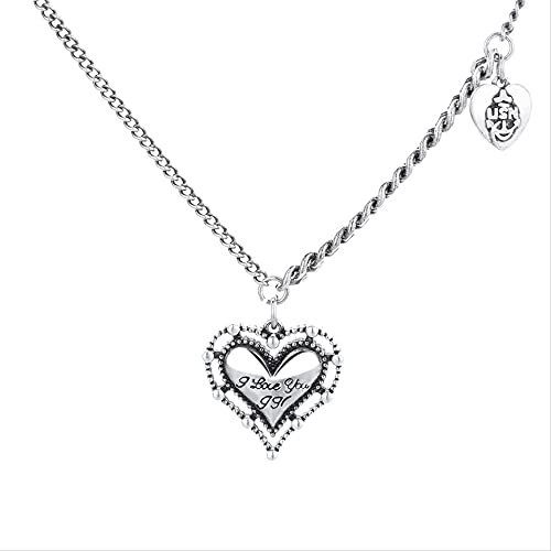 Collier pour femmes filles couples coeur bijoux de fête pour sublimer votre style tendance