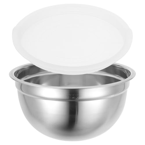 Tazón de Mezcla de Acero Inoxidable con Tapa 7.87 Pulgadas miniatura 1