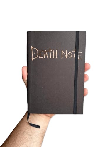 Sketchbook Caderno Death Note Ryuk com Elástico e Marca Página Aquarela (G (14x20cm), Branco 240g 60