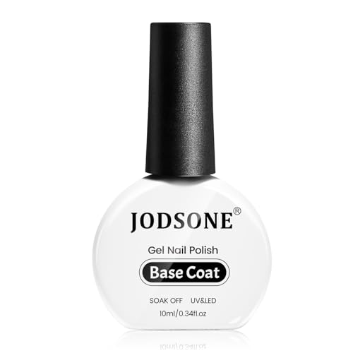 JODSONE 10ML Base Coat Vernis à ongles en gel brillant à séchage rapide, durable et transparent Pas d'essuyage Salon d'ongles et bricolage à la maison