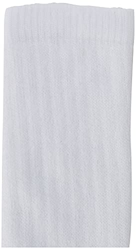 Fruit of the Loom Men's Work Gear Crew Socks with Arch Support | Breathable & Lightweight | 2 Pack Socks,White, Shoe Size 6-12/Sock Size 10-133