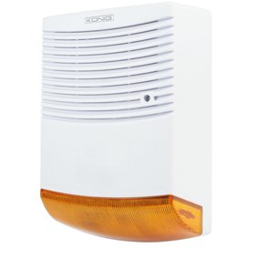 SIRENE ALARME MAISON FACTICE EFFET DISUASSIF AVEC INDICATEUR LED ROUGE ETANCHE