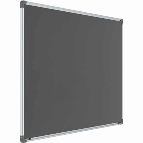 Image of Scholar Art Metis 3x5 Feet Bulletin Notice Board for Home, Office & School | Vibrant & Versatile Crape Cloth + High Density Soft Board for Pinning Photos, Sticky Notes & Reminders (Grey)