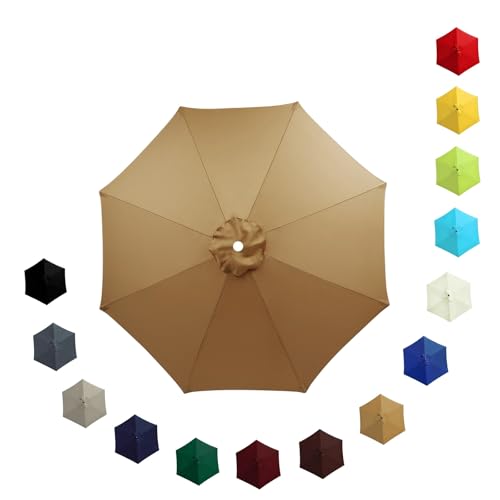 Catálogo para Comprar On-line Telas para toldos - los más vendidos. 42 Toldo de Repuesto para Sombrilla 2/2.3/2.7/3.0 Metros, Tela de Toldo de Repuesto Piscina, 6/8 Varillas Protección UV Impermeable Cubierta de Repuesto para Sombrilla para...