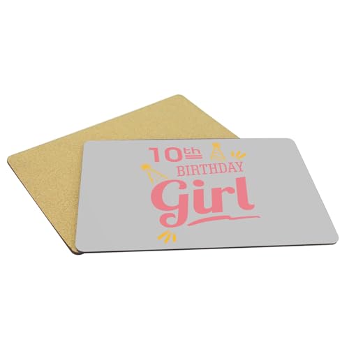 Sets de table souples en liège gris napperons enfant anniversaire 4x - 5