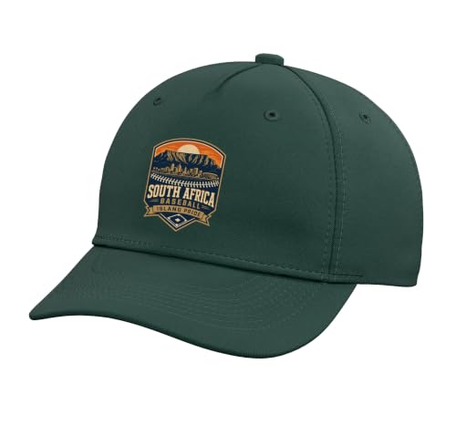 South Africa Baseball Island Pride Cape Town Fan Adjustable Printed Baseball Hat, Dark Green