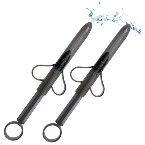 20ml Lube Applicator Syringe with Scales Compact and portable,Reusable Syringe with Smooth Rounded Tip For Precision for Men, Women & Couples (2) Cover