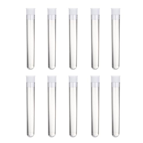 Image of Magibeads 20Pcs Clear Tube Plastic Bead Containers with Lids 3.23 x 0.47 Inches Travel Size Seed Bead Cylinder Bead Organizer Box Diamond Painting Storage Containers 15ml Capacity