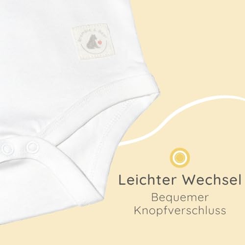 Bramble & Bear 3/6er-Pack Kurz-/Langarm-Baby-Bodys – Unisex-Baby-Bodys aus Bio-Baumwolle für Kinder von 0 bis 3 Jahren