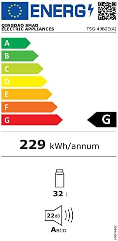 SMETA Gas Fridge, Camping Fridge, 12V Fridge for Campervan,3 Way Fridge Campervan Fridge 12V/240V/Gas Power Caravan Fridge 40L Motorhome Fridge Quiet|Reversible Door|Black