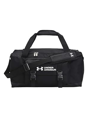 Under Armour UA Gametime Duffle SM - Borsa sportiva unisex, taglia unica, colore: nero, bianco
