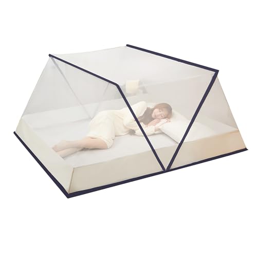 SGFBDZLK Mosquito Net Tent Foldable Ventilate Summer Bedroom Net Tent Portable Bed Mosquito Net (B 160 * 190 * 80Cm)