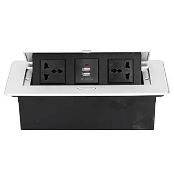 Floor Electrical Outlet, Pop Up Desktop Socket Embedded 250V 13A Power Supply Accessories for Electrical Equipment