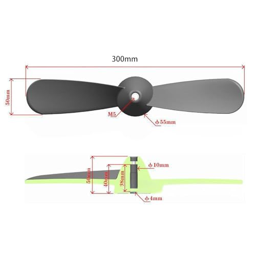 Yiju 30cm Diameter Kayak Propeller Repair Parts for Smooth Watercraft Propulsion Accessories High Efficiency Universal Fit - Thumbnail 5