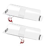 CH24Globall 2-Pack Air Vent Deflector 8.5 to15.5 Inches, Aerospace-Grade Plastic (5-Meter Drop Resistant), 200% Stronger Magnetic AC/Heat Vent Covers (-35°F to 284°F) for Ceiling/Floor/Wall Registers