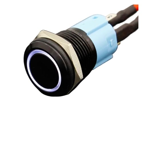 Bouton poussoir étanche 16mm 110V avec contact momentané en acier inoxydable