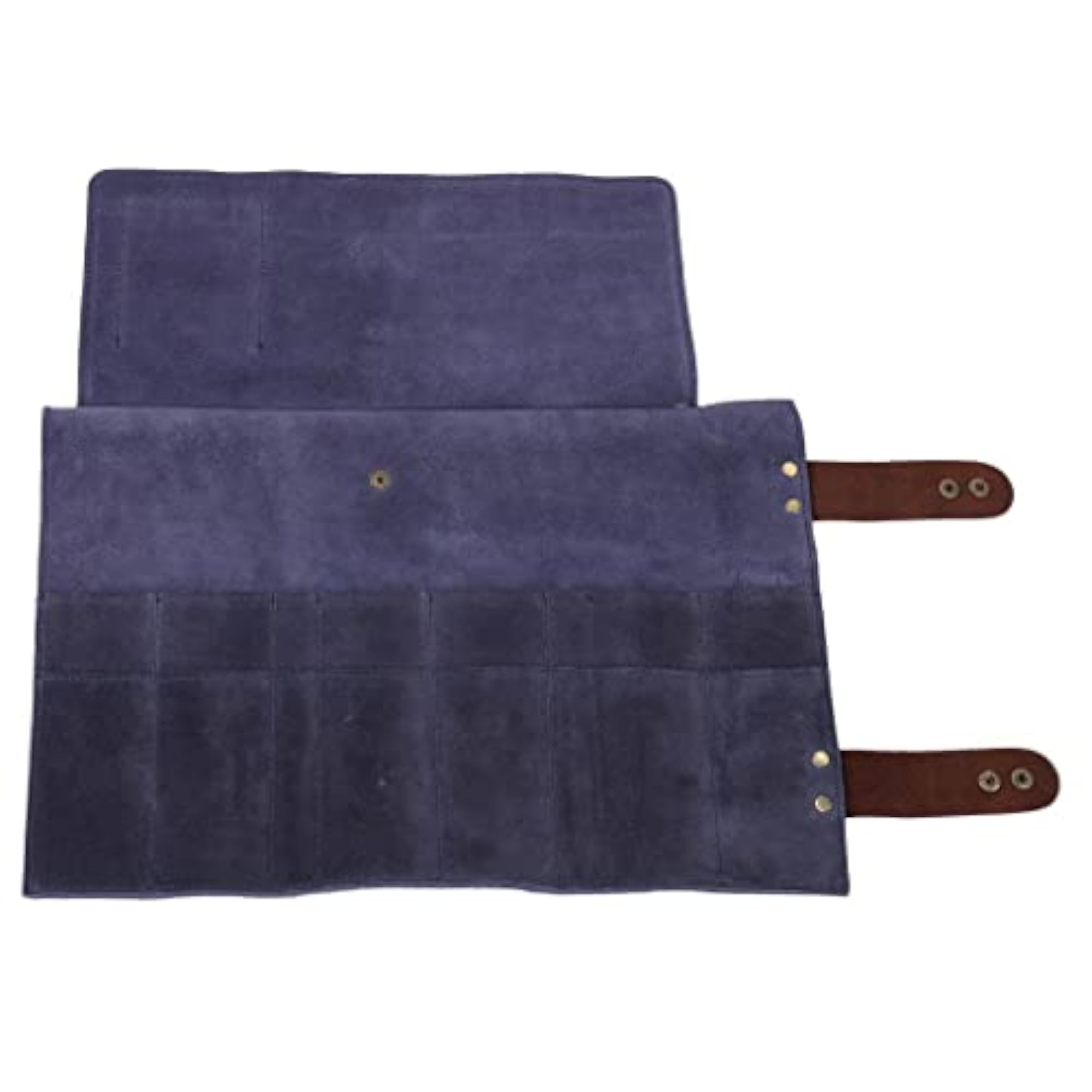 Leather Barber Tools Holder Pouch, Blue