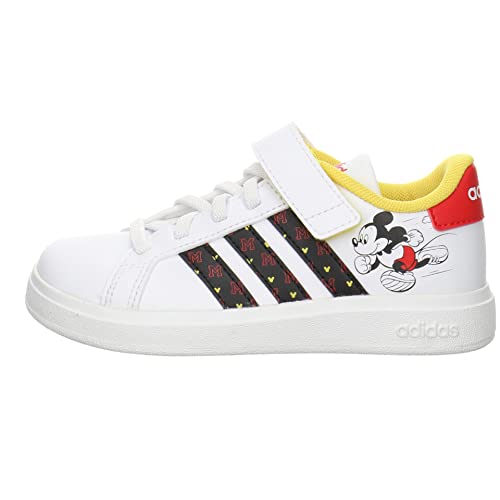 Zapatillas adidas Grand Court Mickey El K, calzado cómodo y resistente para niños activos 2
