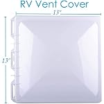 Swess RV Roof Vent Lid Cover for Jensen Metal Roof Vents Suitable for 13*13 Inch Motorhome Roof Vent Cover Camper… - Image 4