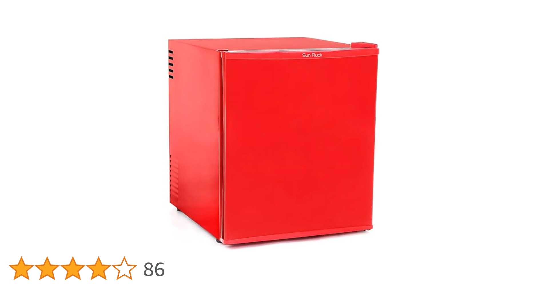 Amazon | SunRuck 冷蔵庫 小型 静冷 48L スカーレッド ペルチェ