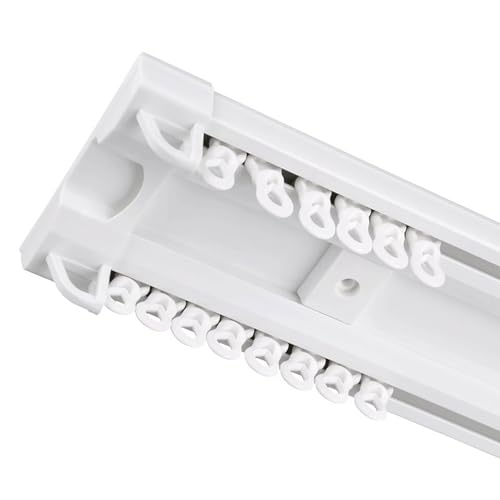 Rail de plafond de 2,6 m double rail fluide pour rideau lourd - 2