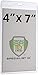 Extra Large 4 1/8 X 7 1/2 Ticket & Badge Holder - Heavy Duty Clear Plastic 4 X 7 Card Insert Protector for Sports Tickets, Press Passes and Name Badges by Specialist ID